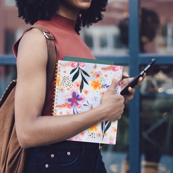 slide 4 of 9, 2025 Cambridge Ettavee Weekly/Monthly Planner, 8-1/2"" X 11"", Layered Floral, January To December, 1 ct