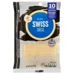 Giant Deli Style Swiss Cheese Sliced - 10 ct