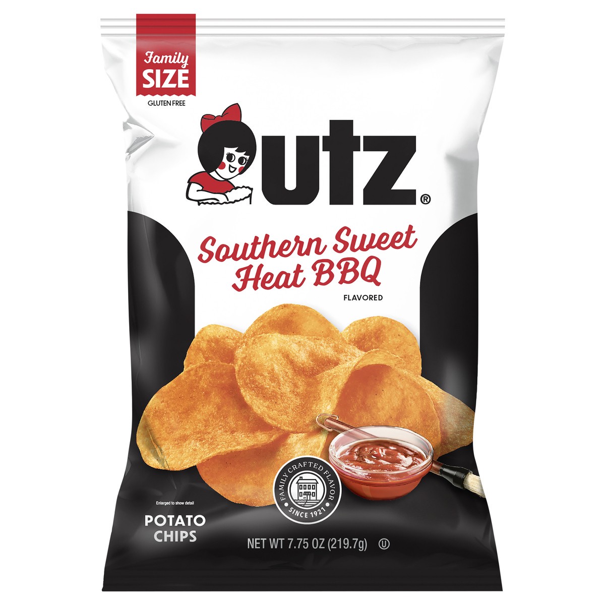 slide 10 of 12, Utz Southern Sweet Heat Flat Chips, 7.75 oz