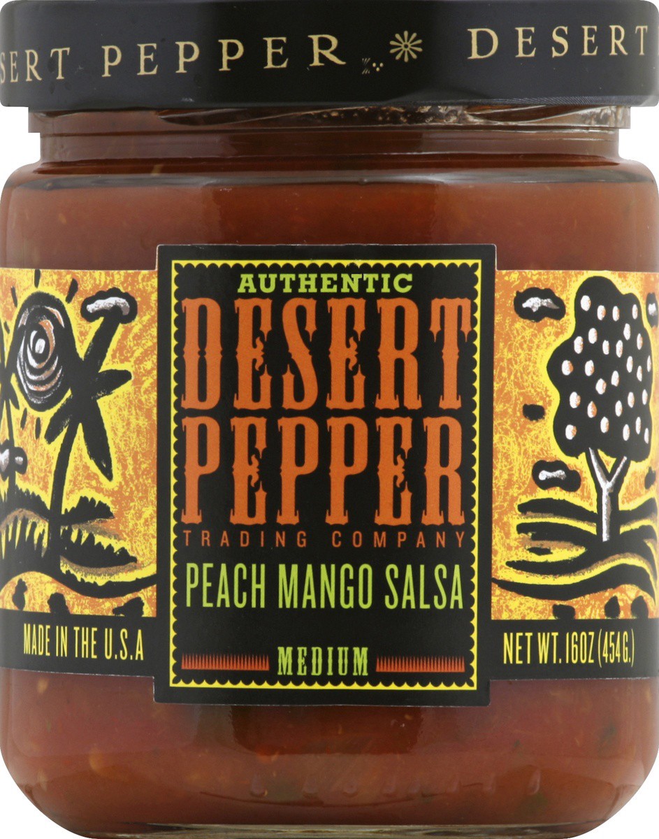 slide 2 of 2, Desert Pepper Trading Salsa Peach Mango, 16 oz