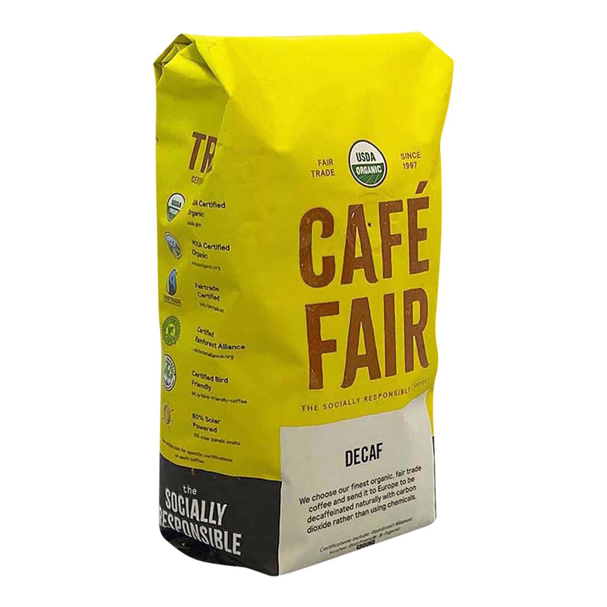 slide 9 of 9, Café Fair Decaf Gound Coffee - 12 oz, 12 oz