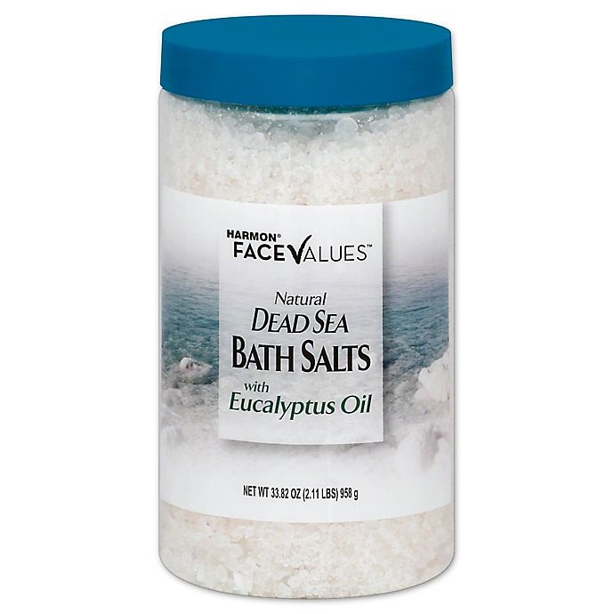 slide 1 of 1, Harmon Face Values Natural Dead Sea Bath Salts with Eucalyptus Oil, 33.8 oz