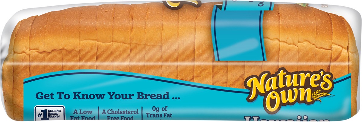 slide 7 of 8, Nature's Own Bread, Hawaiian, 20 oz