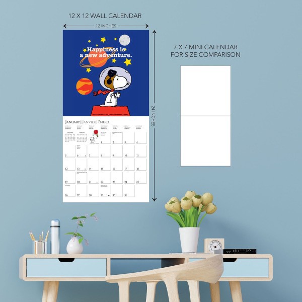 slide 3 of 5, 2025 Graphique Special Interests Monthly Wall Calendar, 12"" X 12"", Peanuts, January 2025 To December 2025, Cy173, 1 ct