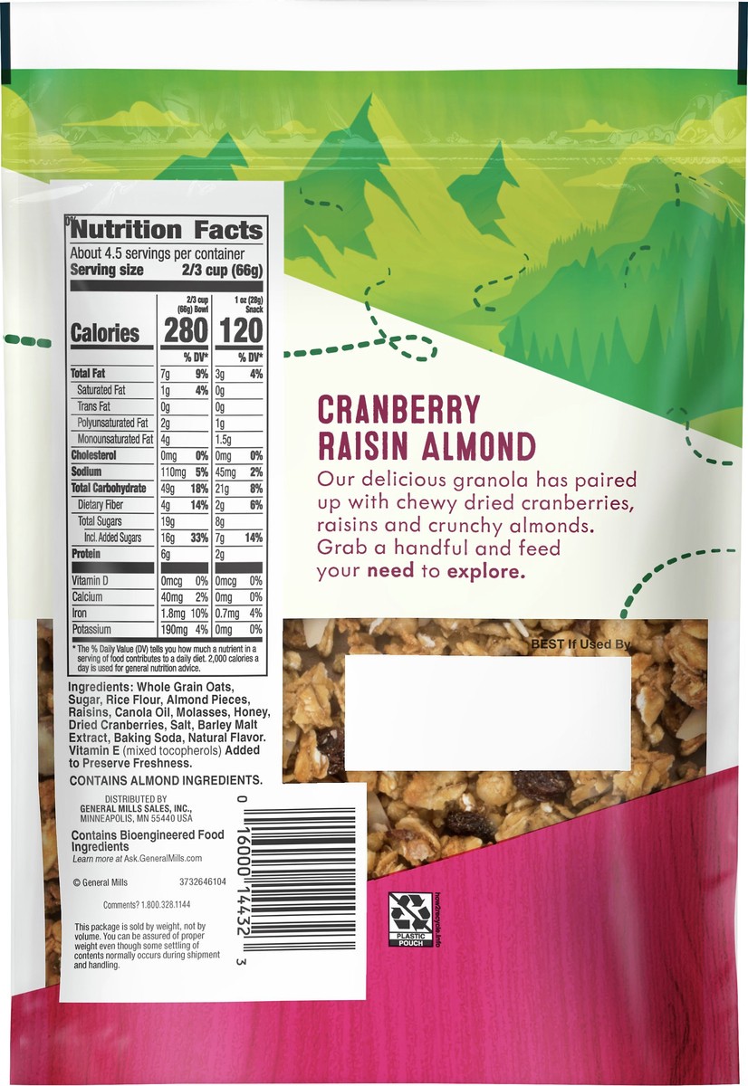 slide 5 of 9, Nature Valley Fruit & Nut Cranberry Raisin & Almond Granola 11 oz, 11 oz