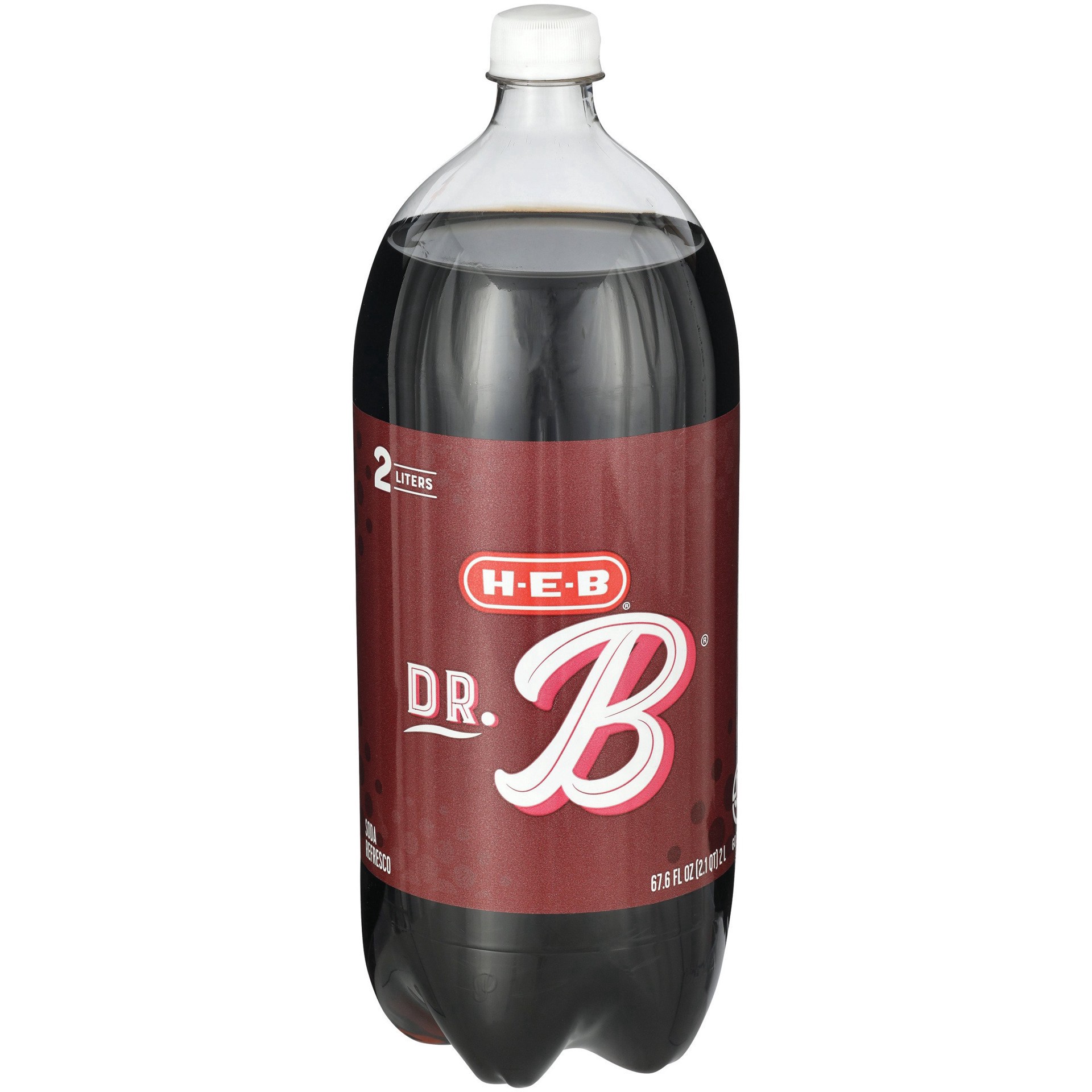 slide 1 of 1, H-E-B Dr. B Soda - 2 liter, 2 liter