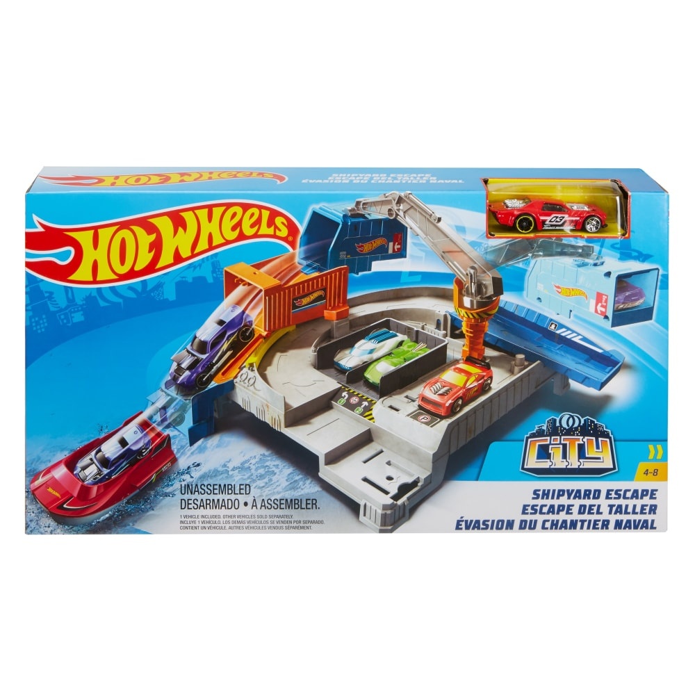 slide 1 of 1, Hot Wheels City Shipyard Escape, 1 ct