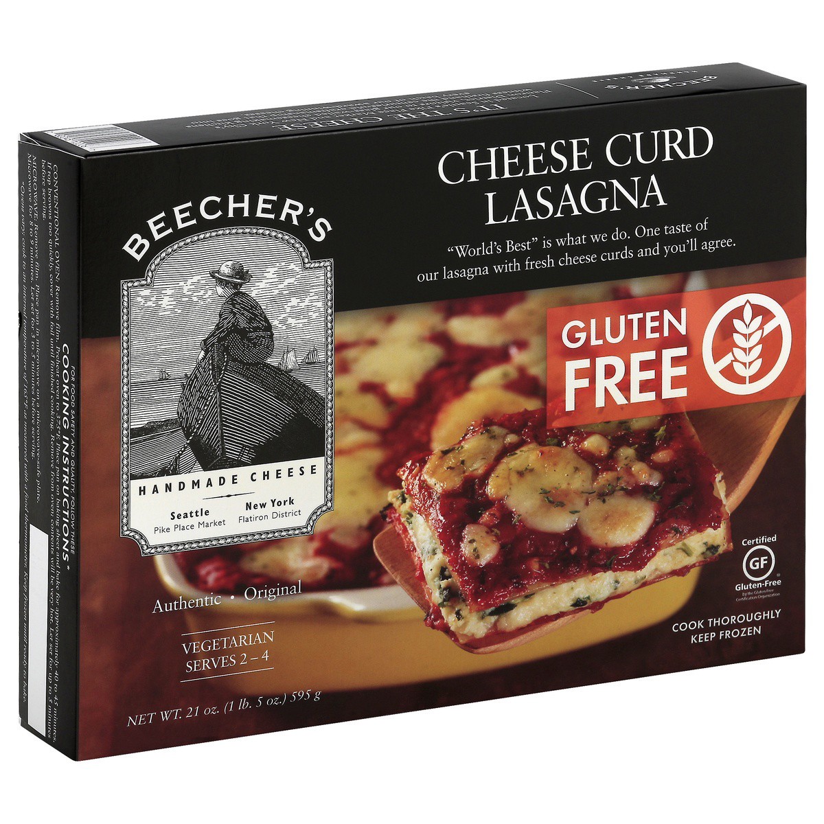 slide 5 of 9, Beecher's Lasagna 21 oz, 21 oz