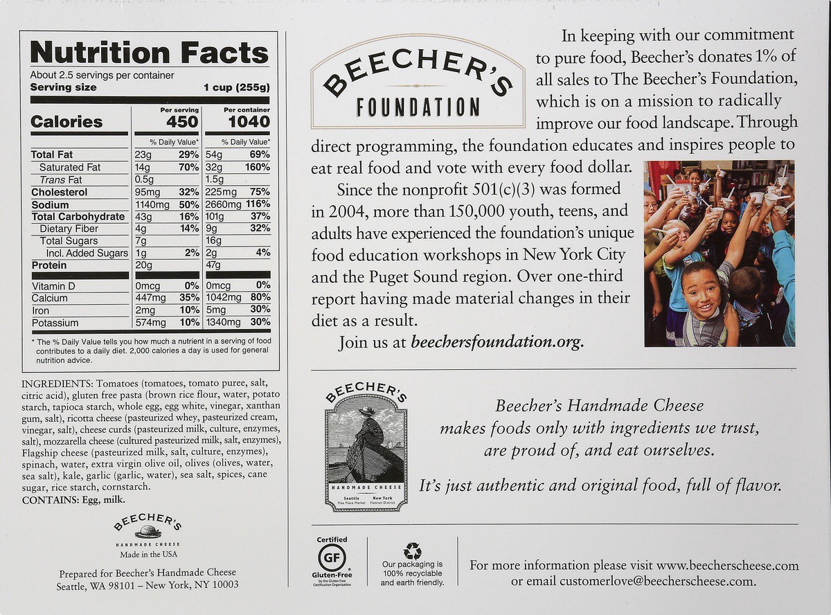 slide 6 of 9, Beecher's Lasagna 21 oz, 21 oz