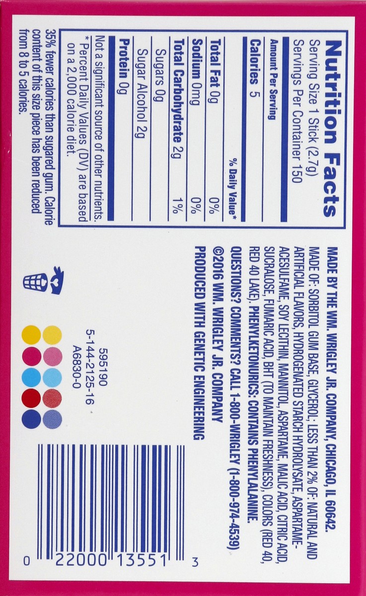 slide 4 of 6, JUICY FRUIT STARBURST Strawberry Sugarfree Gum, (10 Packs), 150 pc