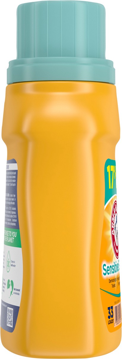 slide 4 of 9, ARM & HAMMER Sensitive Skin Plus Fresh Scent, 33 Loads Liquid Laundry Detergent, 33 Fl oz, 33 fl oz