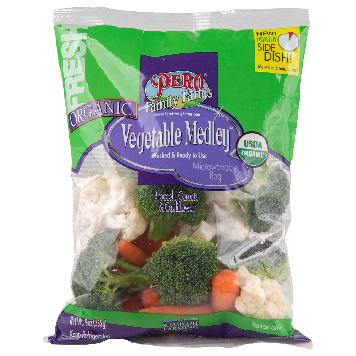 slide 7 of 13, Pero Family Farms 9oz Organic Vegetable Medley, 9 oz
