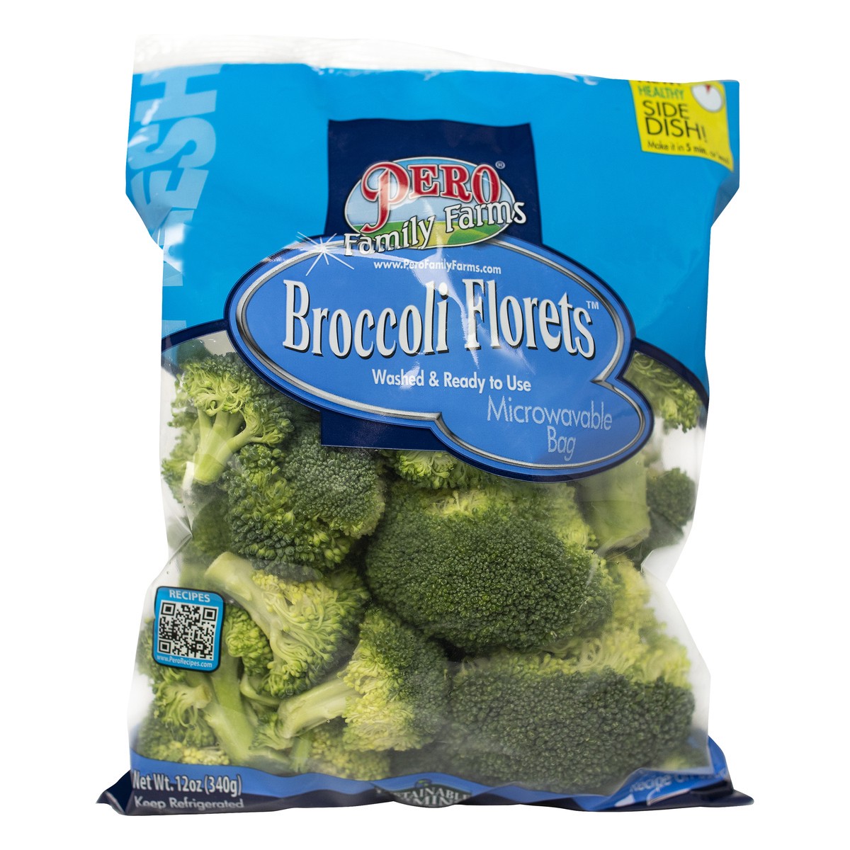 slide 10 of 13, Pero Family Farms Broccoli Florets 12 oz, 12 oz