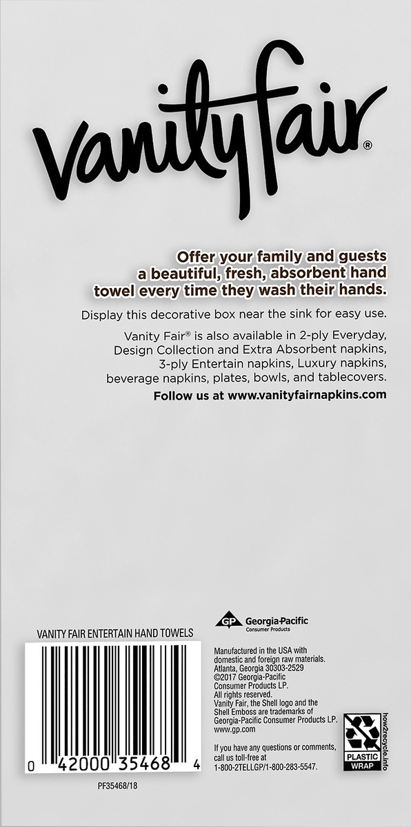 slide 2 of 5, Vanity Fair Impressions Hand Towels, 45 ct