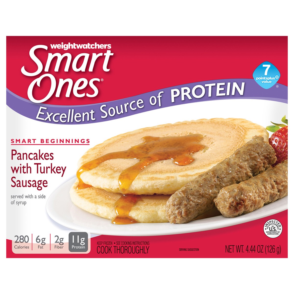 slide 11 of 11, Smart Ones Weight Watchers Smart Ones(r) Smart Beginnings Pancakes with Turkey Sausage 4.44 oz. Box, 4.44 oz