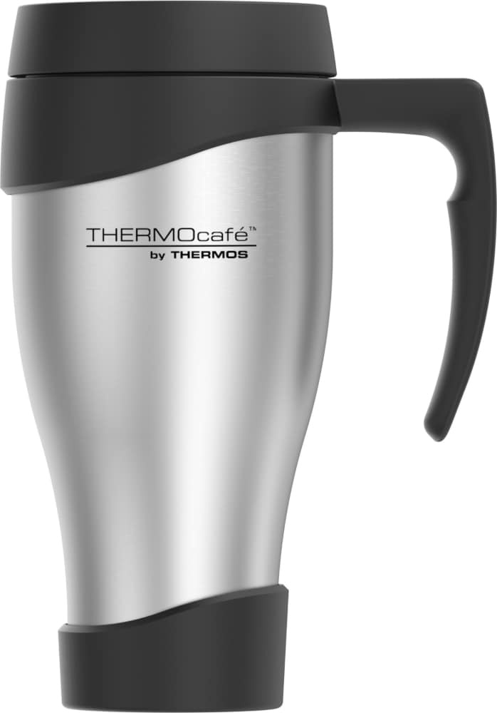 slide 1 of 1, Thermos Stainless Steel Travel Mug - Silver/Black, 24 oz