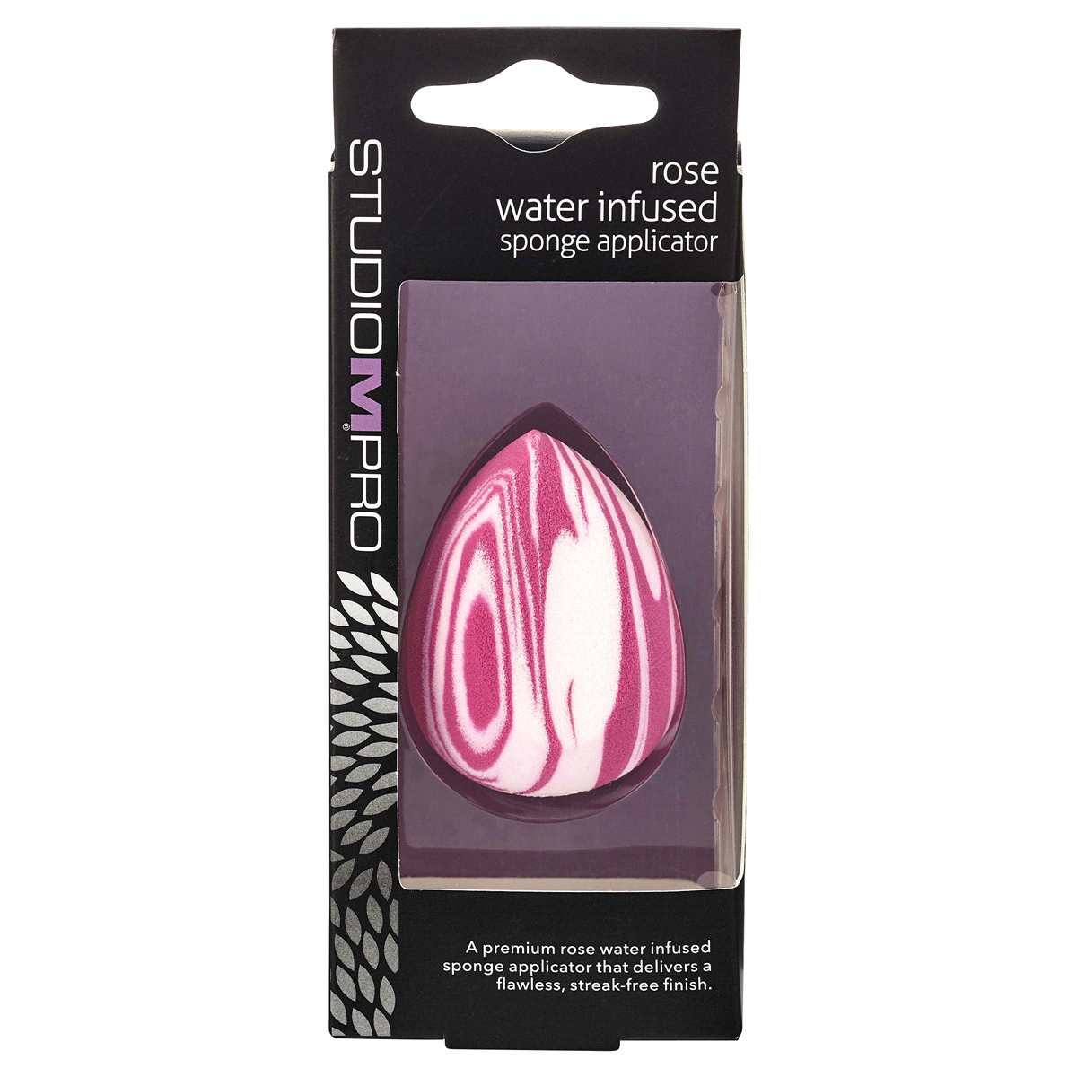 slide 1 of 5, Studio M Rose Water Infused Sponge Applicator, 1 ct