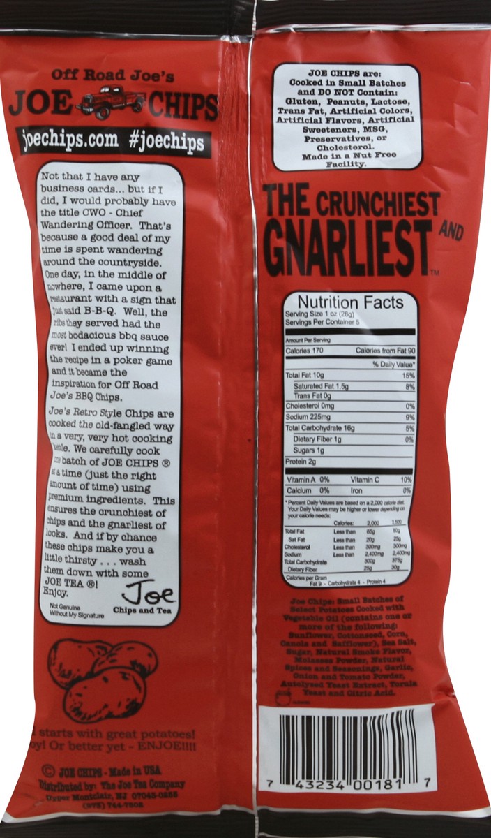 slide 5 of 6, Joe Chips Chips 5 oz, 5 oz