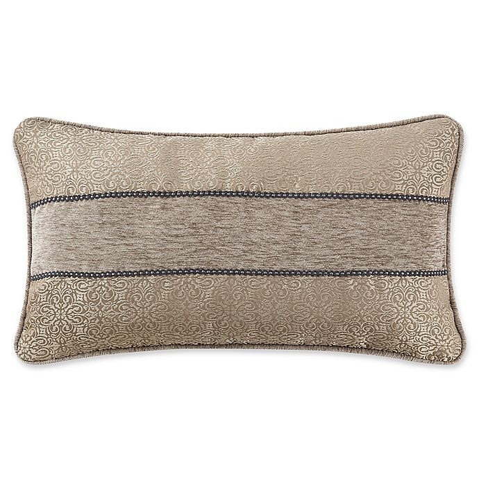 slide 1 of 1, Waterford Carrick Oblong Throw Pillow - Silver/Gold, 1 ct