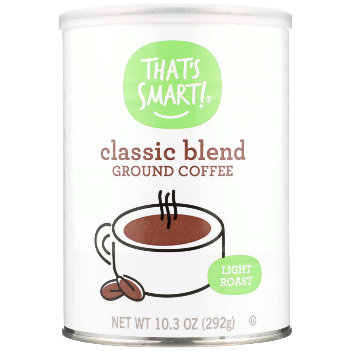 slide 10 of 12, That's Smart! Light Roast Classic Blend 100% Ground Coffee, 10.3 oz
