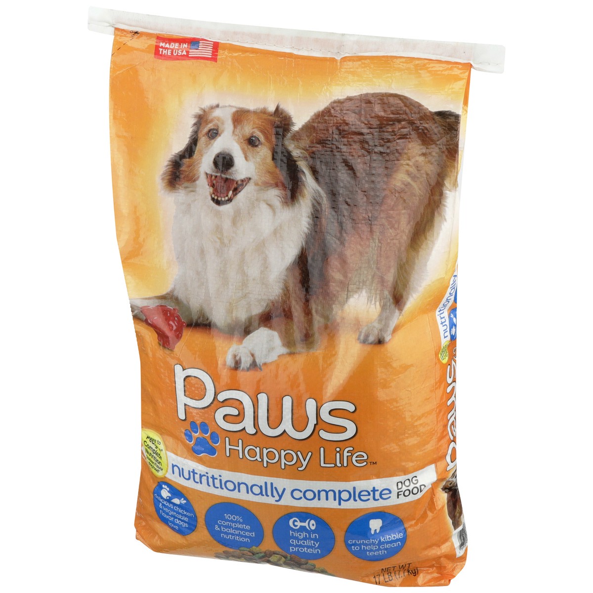 slide 3 of 9, Paws Happy Life Chicken And Vegetable Nutritionally Complete Dog Food, 17 lb