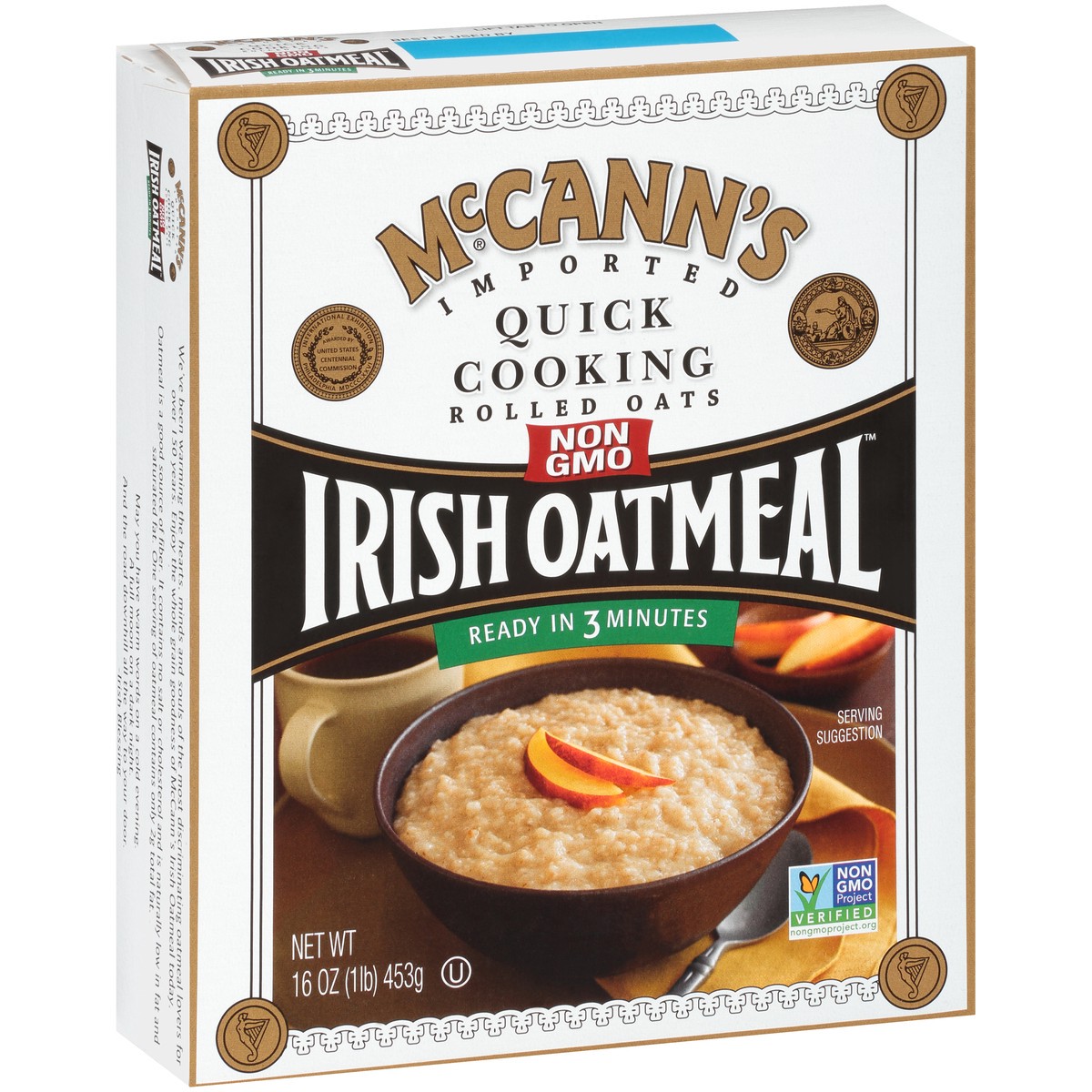 slide 6 of 9, McCann's Imported Quick Cooking Rolled Oats Irish Oatmeal, Kosher- 16 oz, 16 oz