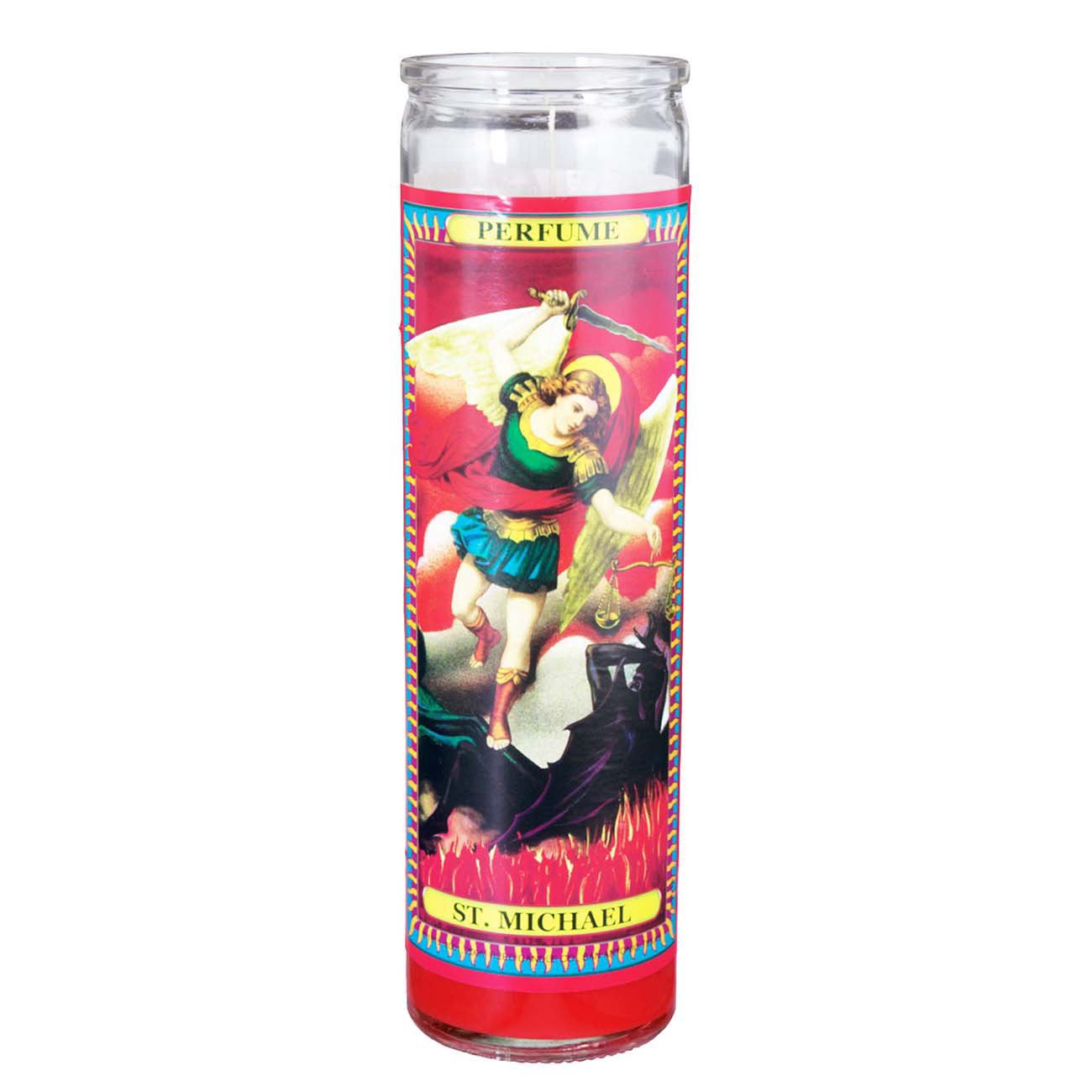 slide 1 of 1, Reed Candle St. Michael Scented Religious Candle, 1 ct