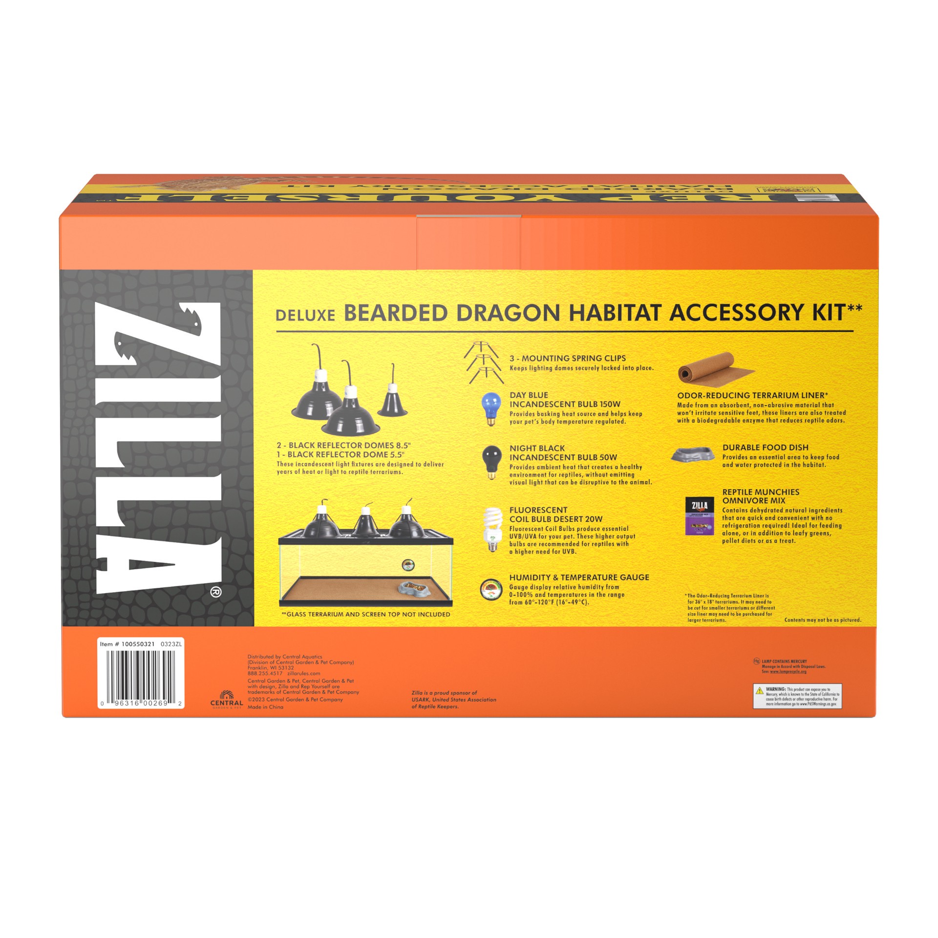 slide 2 of 5, Zilla Bearded Dragon Habitat Accessory Kit, 1 ct