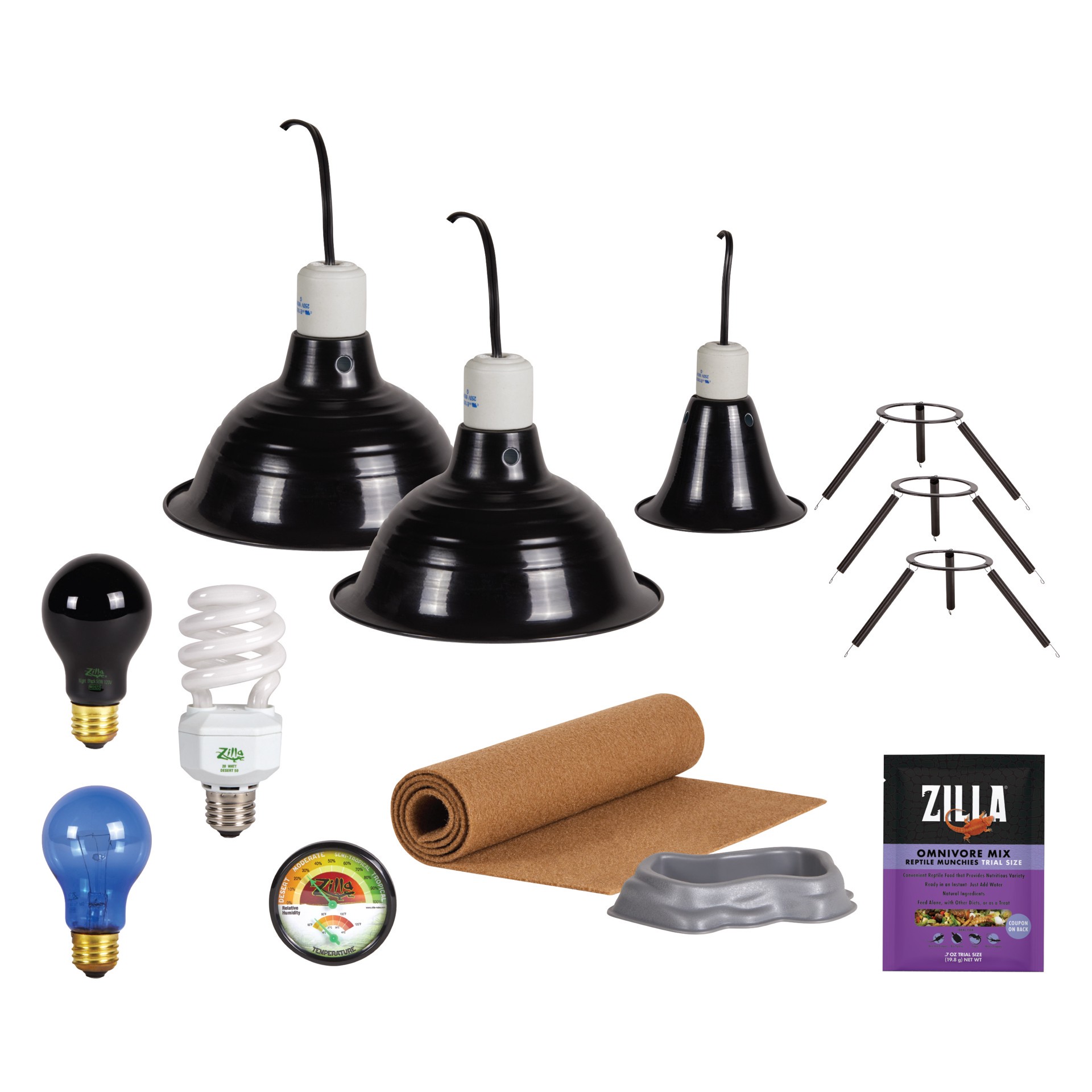 slide 4 of 5, Zilla Bearded Dragon Habitat Accessory Kit, 1 ct