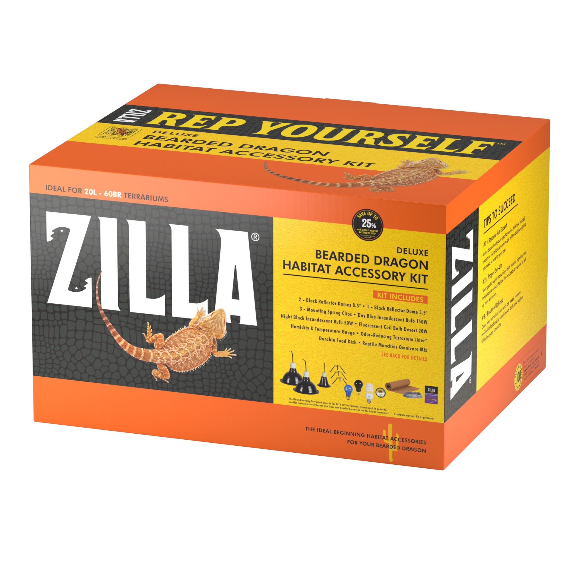 slide 1 of 5, Zilla Bearded Dragon Habitat Accessory Kit, 1 ct