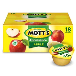 Mott's Apple Applesauce - 18 x 4.0 oz Containers