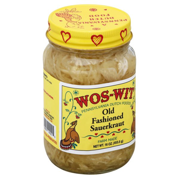 slide 1 of 2, Wos-Wit Sauerkraut, Old Fashioned, 16 oz