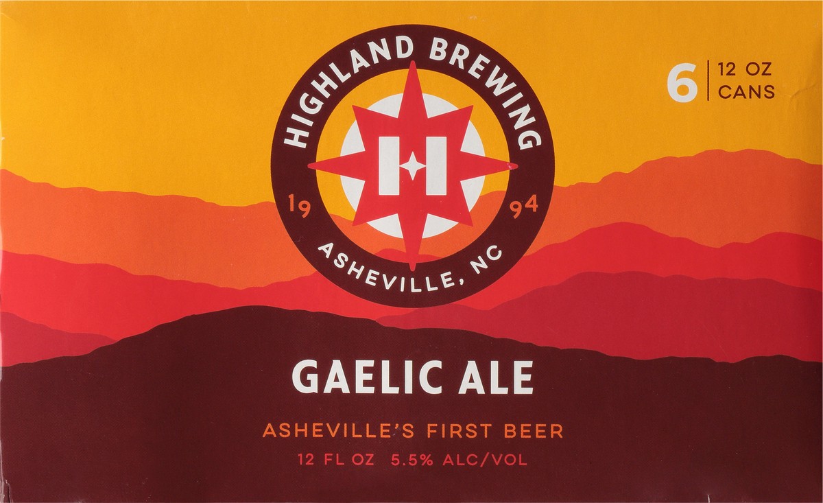 slide 6 of 11, Highland Brewing Company Gaelic Ale Beer 6 - 12 oz Cans, 6 ct
