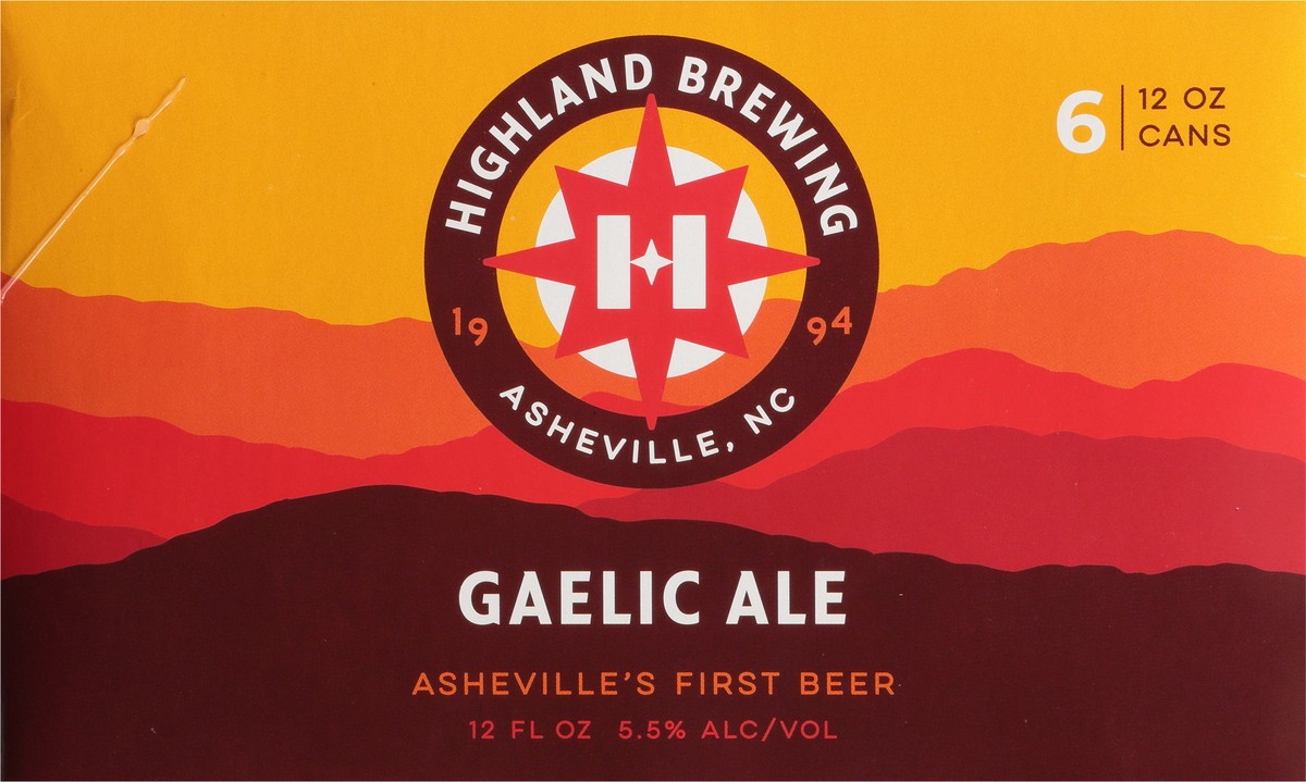 slide 10 of 11, Highland Brewing Company Gaelic Ale Beer 6 - 12 oz Cans, 6 ct