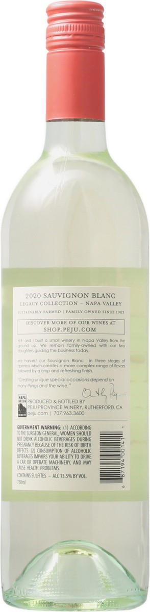 slide 2 of 12, Peju Legacy Collection Napa Valley Sauvignon Blanc 750 ml Bottle, 750 ml
