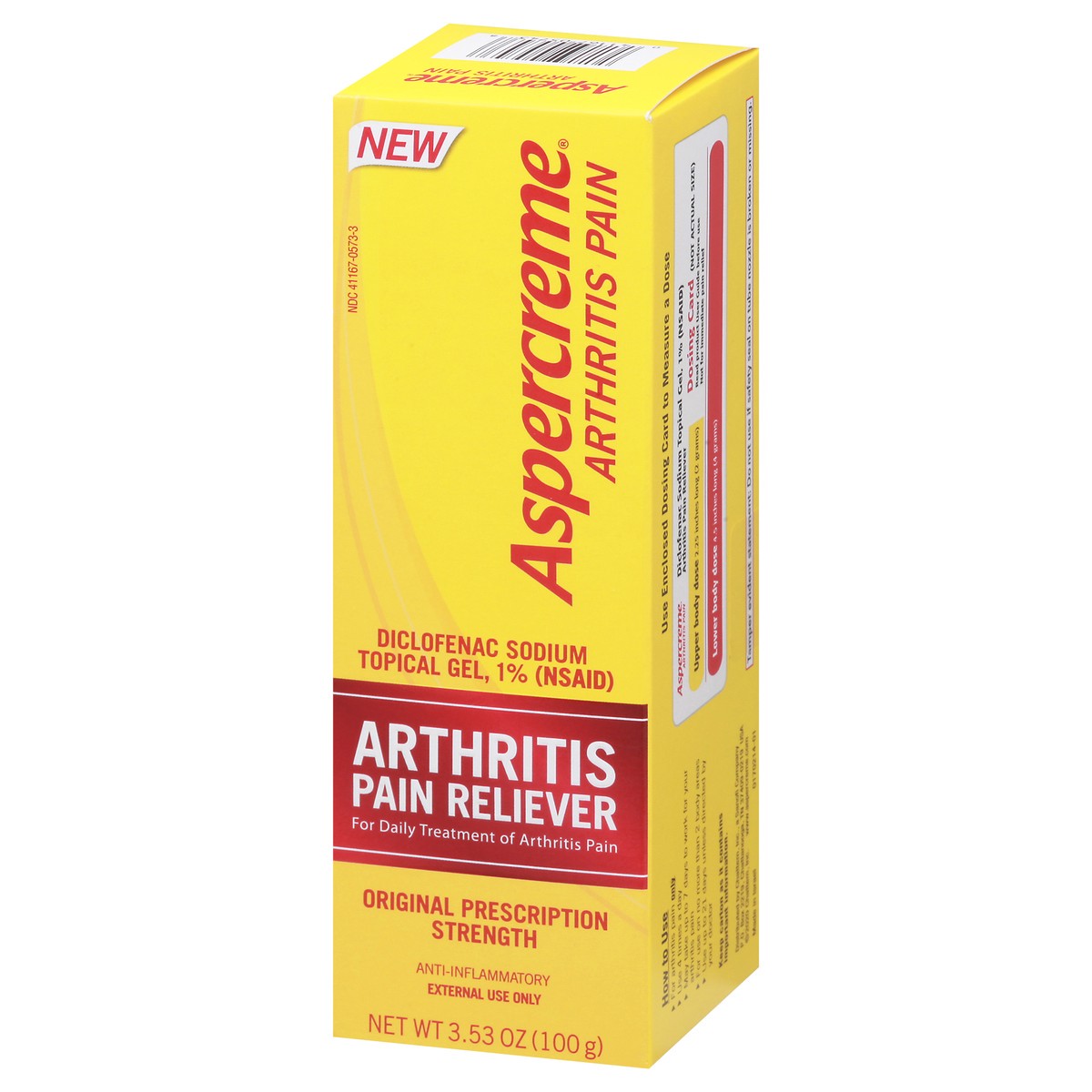 slide 8 of 9, Aspercreme Arthritis Pain Relief Gel for Arthritis & Joint Pain, Non-steroidal Anti-inflammatory Topical Gel With Max-Strength Diclofenac Sodium, 100 g, 3.53 oz