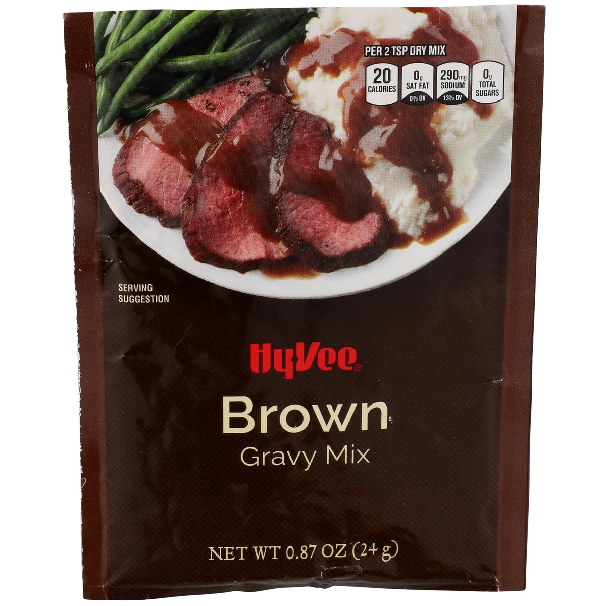 slide 1 of 1, Hy-vee Brown Gravy Mix, 0.87 oz