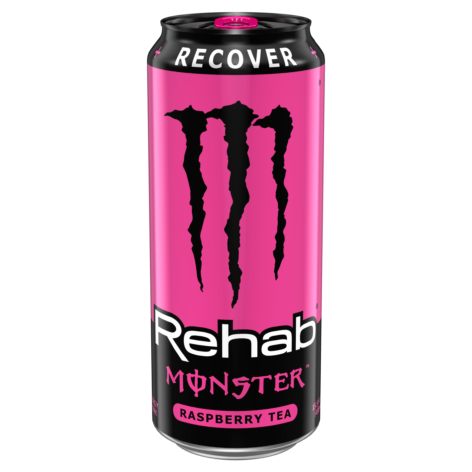 slide 3 of 5, Monster Energy Monster Rehab Raspberry, Energy Iced Tea (Pack of 24, 15.5 oz