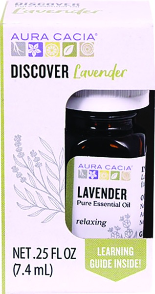 slide 1 of 1, Aura Cacia Essential Oils Lavender, 0.25 fl oz