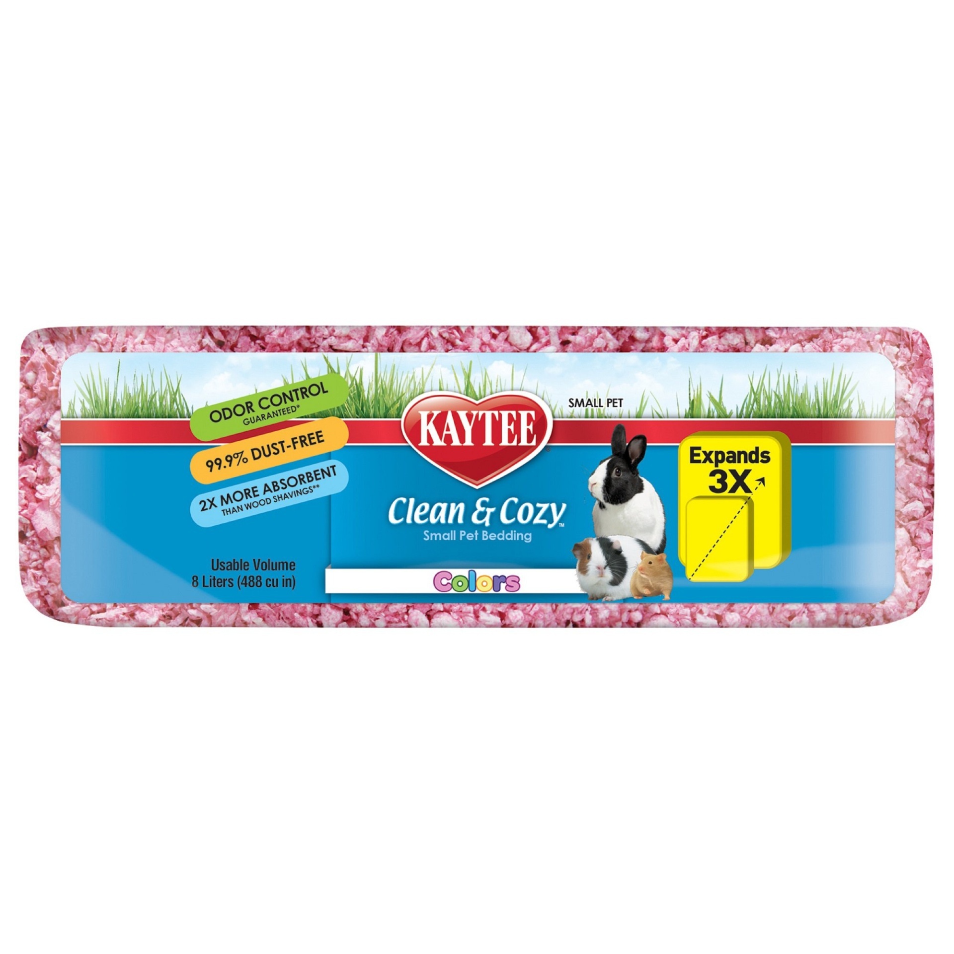 slide 1 of 1, Kaytee Clean & Cozy Pink Colored Small Pet Bedding, 8 liter