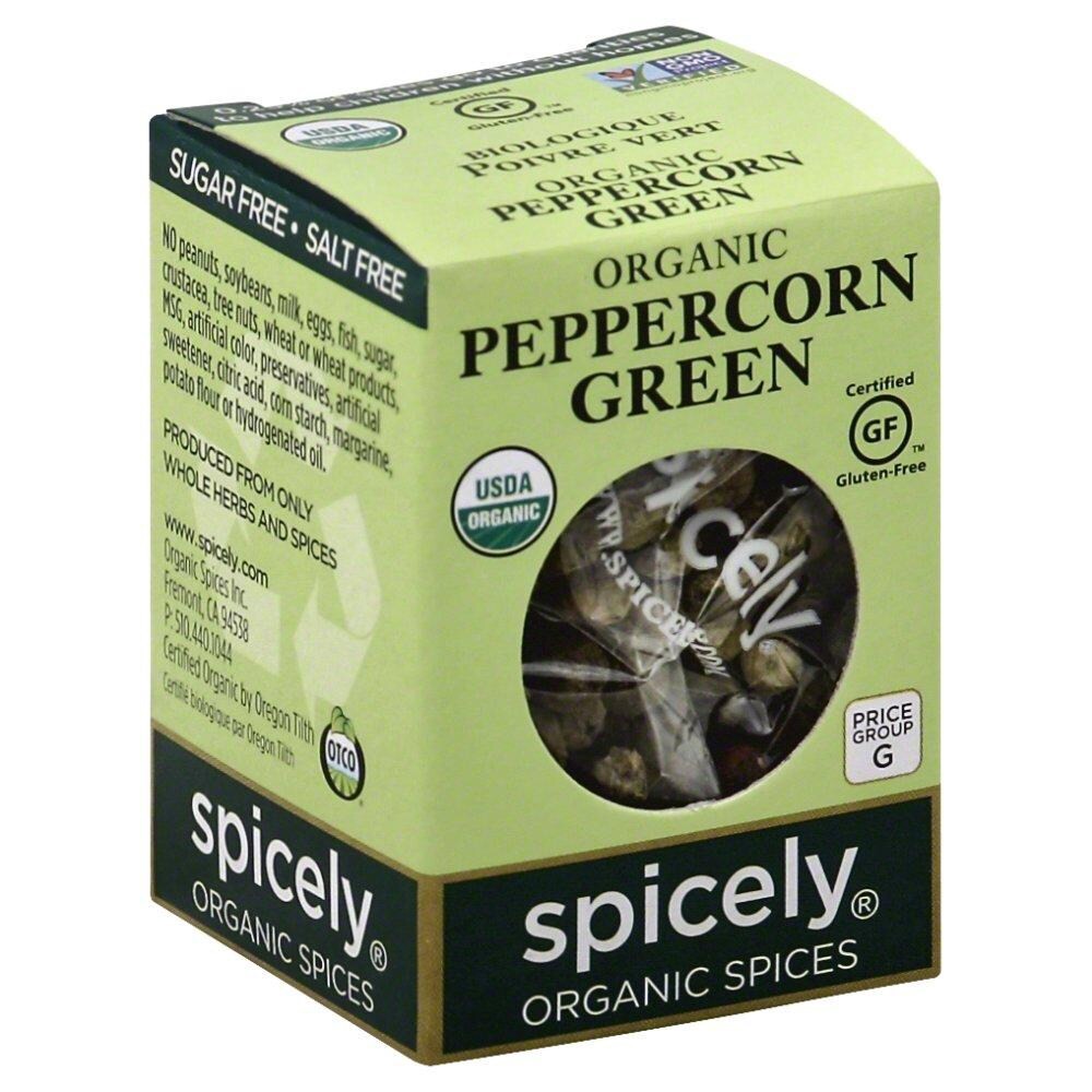 slide 1 of 4, Spicely Organic Spices Peppercorn Green 0.2 oz, 0.2 oz