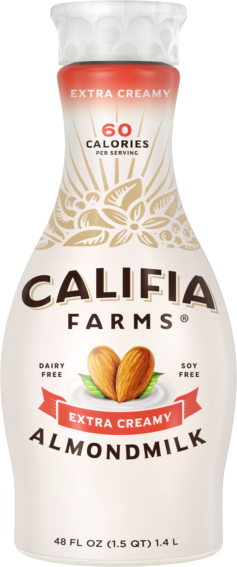 slide 1 of 9, Califia Farms Creamy Original Pure Almond Milk, 48 oz