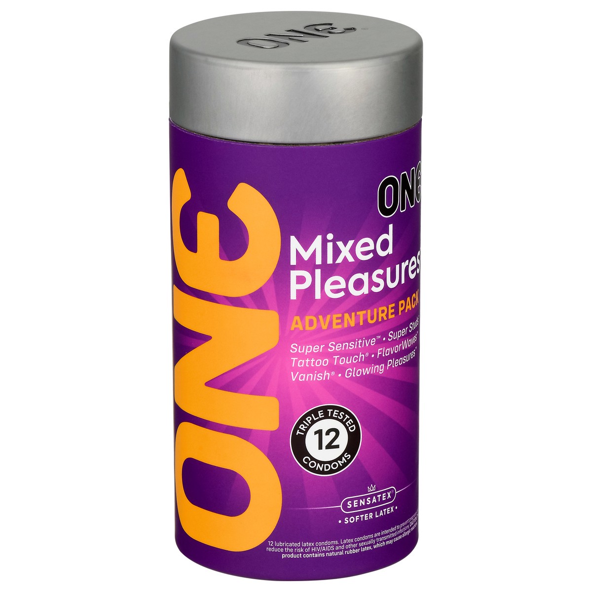 slide 5 of 12, One Mixed Pleasures Adventure Pack Triple Tested Condoms 12 ea, 12 ct