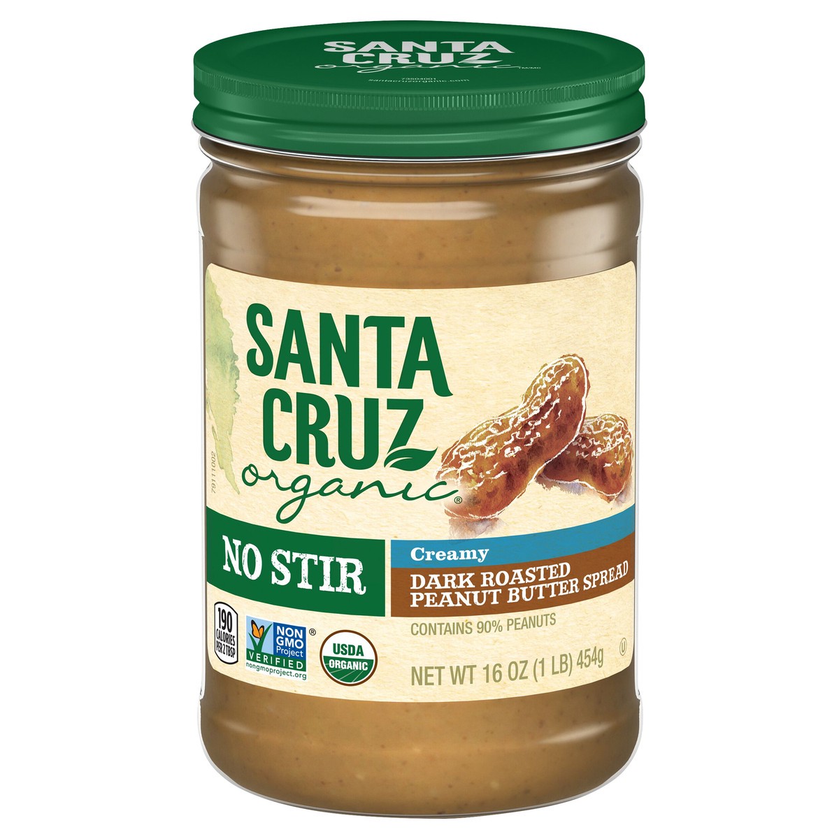 slide 1 of 8, Santa Cruz Organic Peanut Butter, 16 oz