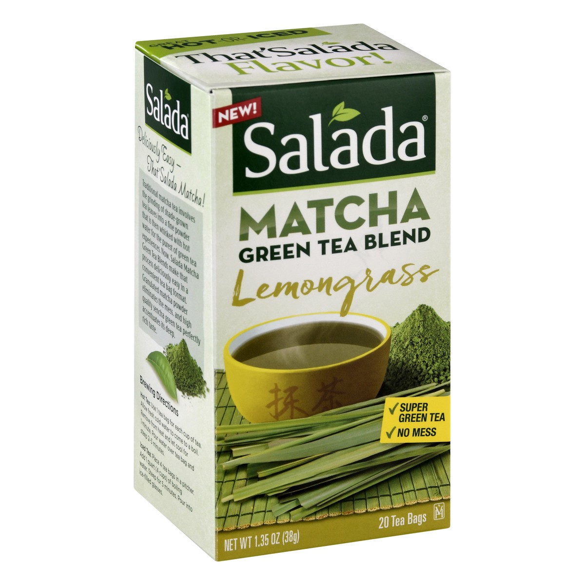 slide 2 of 13, Salada Tea Matcha Tea Bags Lemongrass Green Tea Blend 20 ea, 20 ct