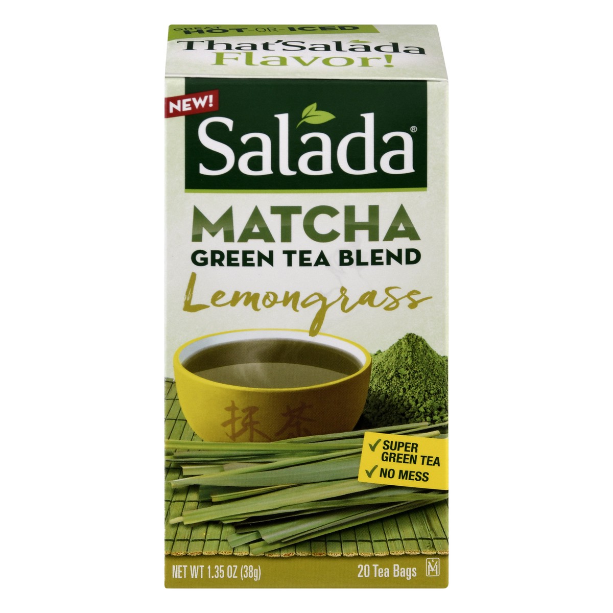 slide 1 of 13, Salada Tea Matcha Tea Bags Lemongrass Green Tea Blend 20 ea, 20 ct