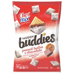 Chex Mix Muddy Buddies, Peanut Butter and Chocolate Snack Mix, 10.5 oz
