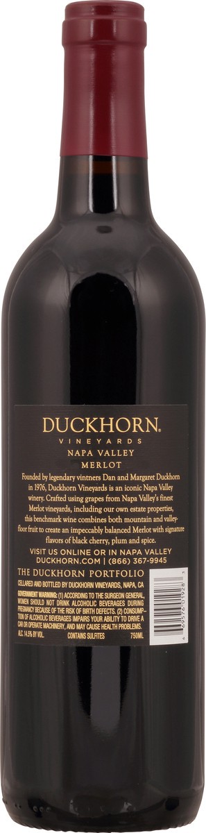 slide 5 of 9, Duckhorn Merlot, 750 ml