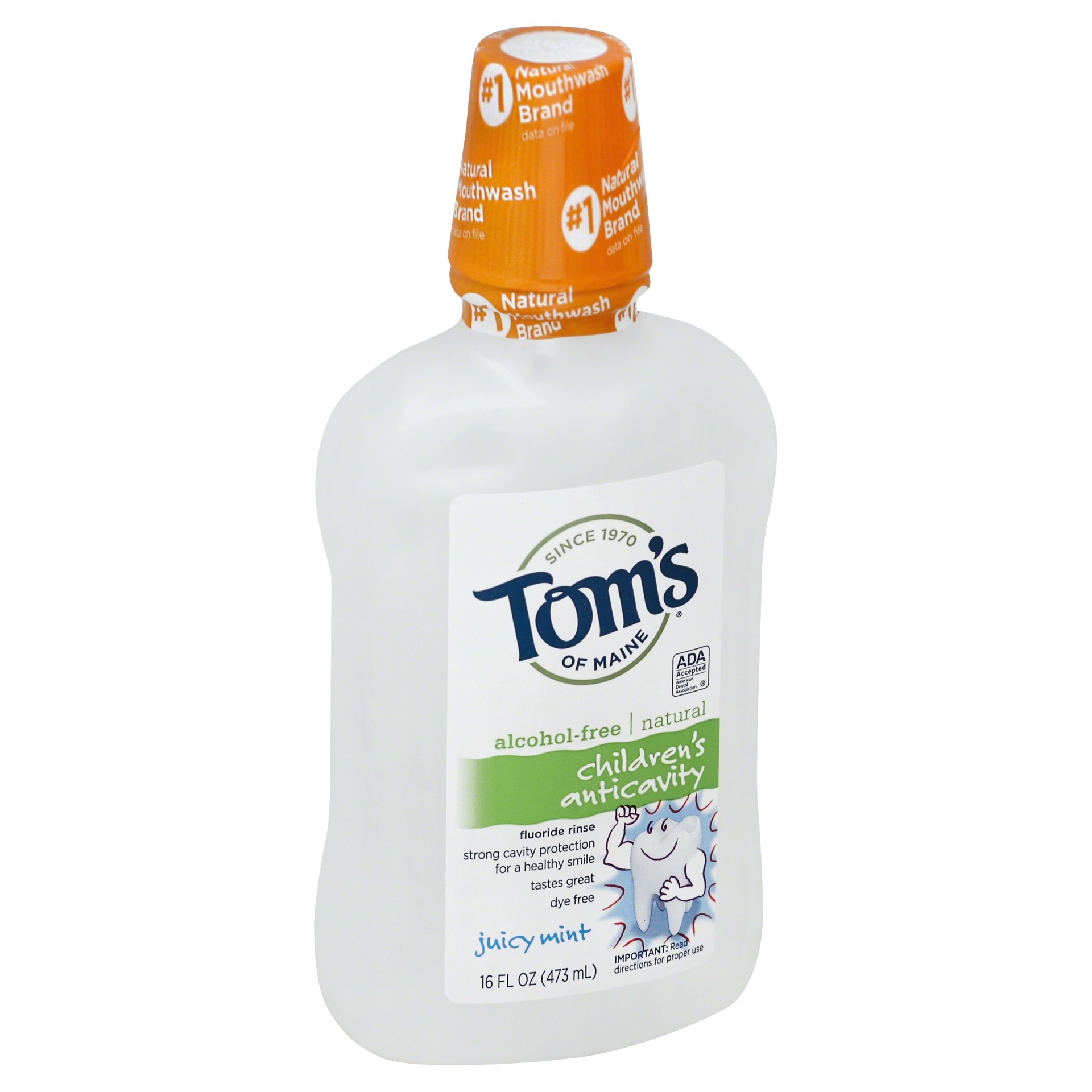 slide 1 of 2, Tom's of Maine Anticavity Mouthwash - Juicy Mint, 16 fl oz