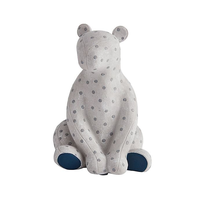 slide 1 of 2, Elements Polka Dot Bear Bookend - Grey, 1 ct